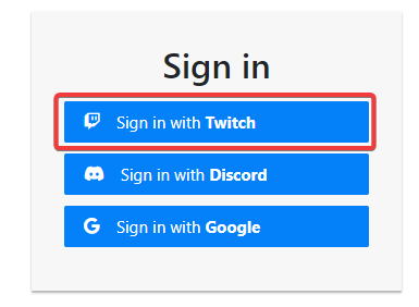 Twitch Login